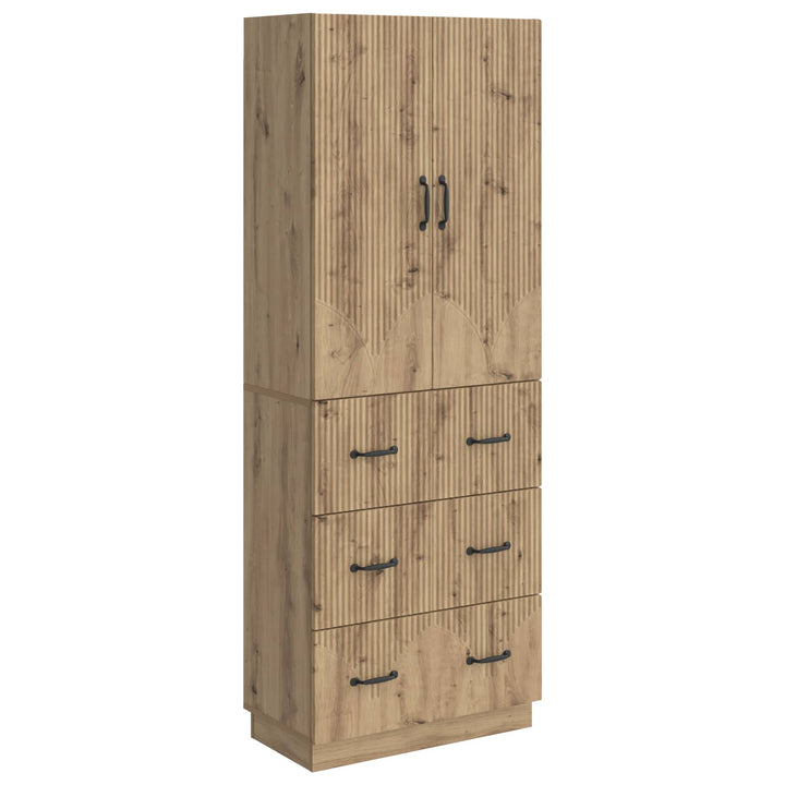 Skab Sæt 2 stk. 66 x 34,5 x 87 cm Konstrueret træ Artisan-eg