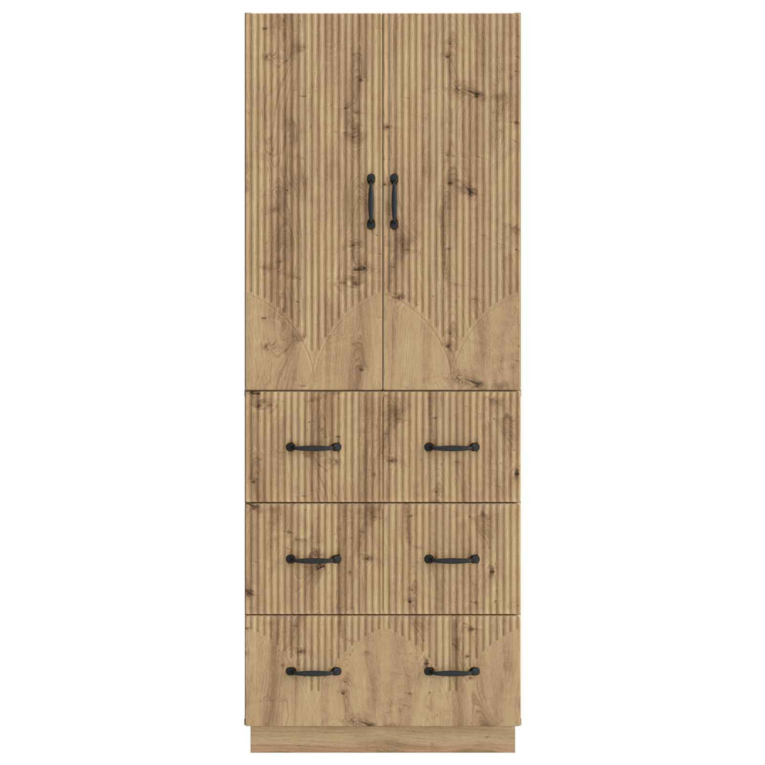 Skab Sæt 2 stk. 66 x 34,5 x 87 cm Konstrueret træ Artisan-eg