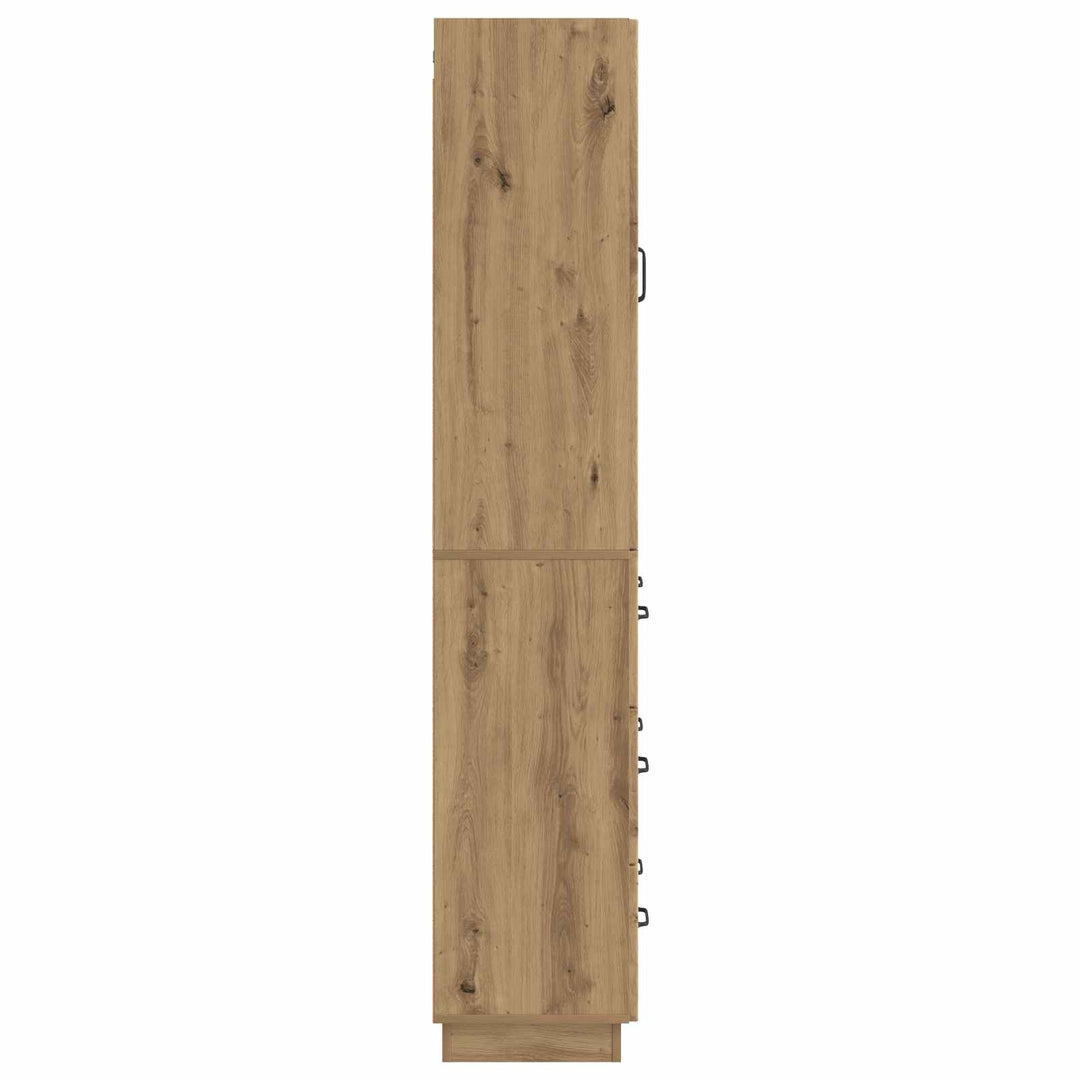 Skab Sæt 2 stk. 66 x 34,5 x 87 cm Konstrueret træ Artisan-eg