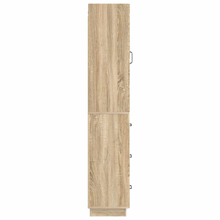 Skab Sæt 2 pcs Sonoma-eg 33 x 34,5 x 87 cm Konstrueret træ