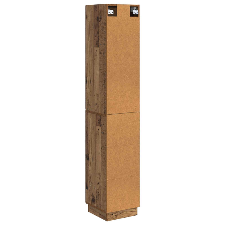 Skab Sæt 2 pcs Gammelt træ 33 x 34,5 x 87 cm Konstrueret træ