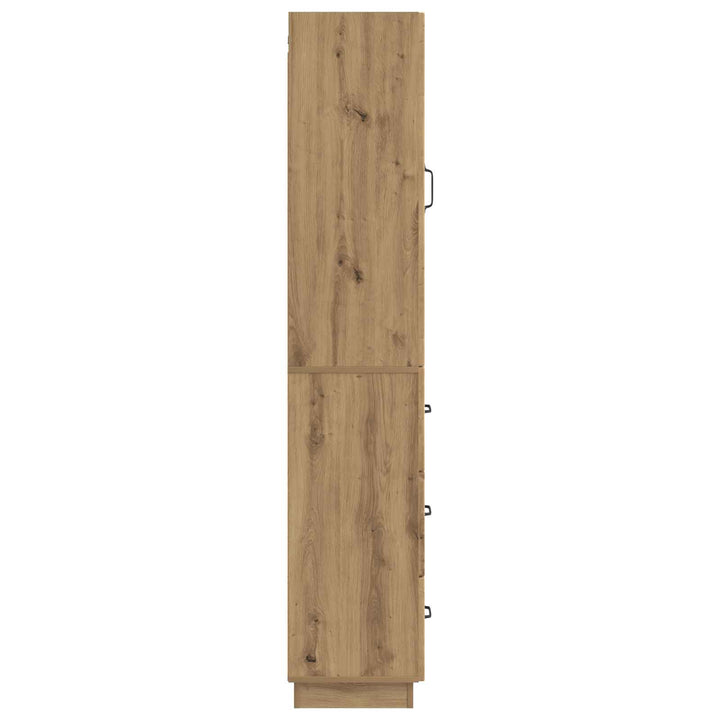Skab Sæt 2 stk. 33 x 34,5 x 87 cm Konstrueret træ Artisan-eg