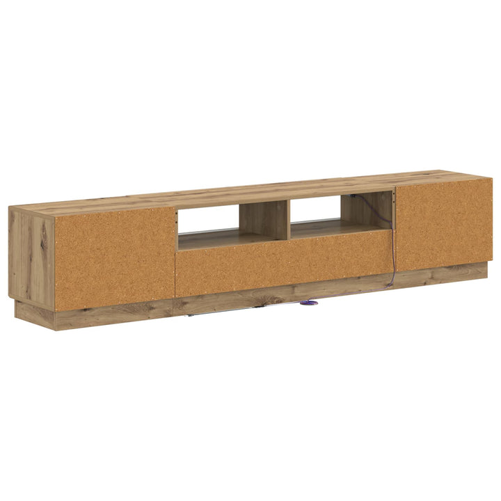 5-delt LED TV-skab Artisan-eg Konstrueret træ