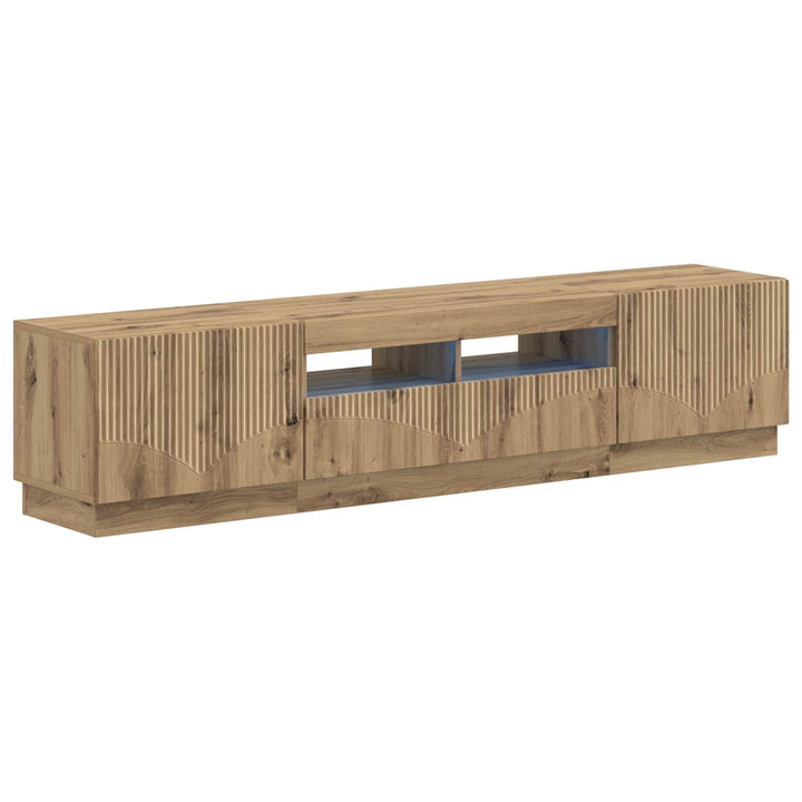 5-delt LED TV-skab Artisan-eg Konstrueret træ