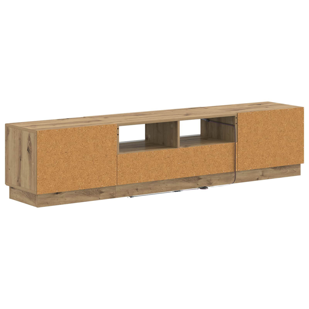 5-delt LED TV-skab Artisan-eg Konstrueret træ