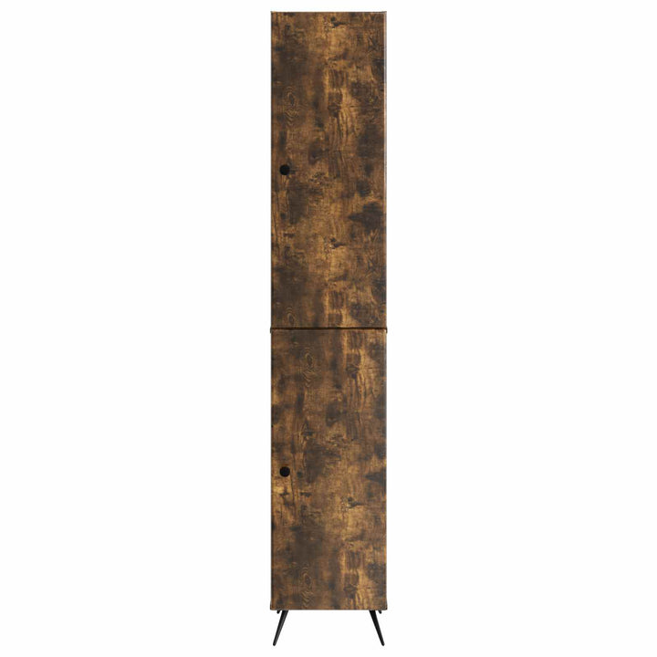Skab Sæt 2 stk. Røget eg Konstrueret træ