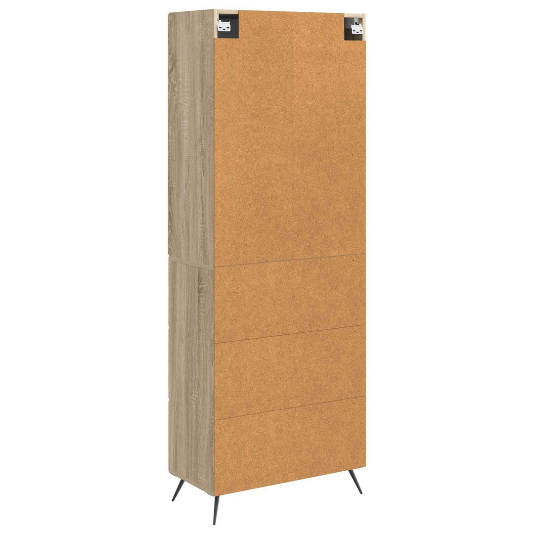 Skab Sæt 2 pcs Sonoma-eg 66 x 34,5 x 90 cm Konstrueret træ