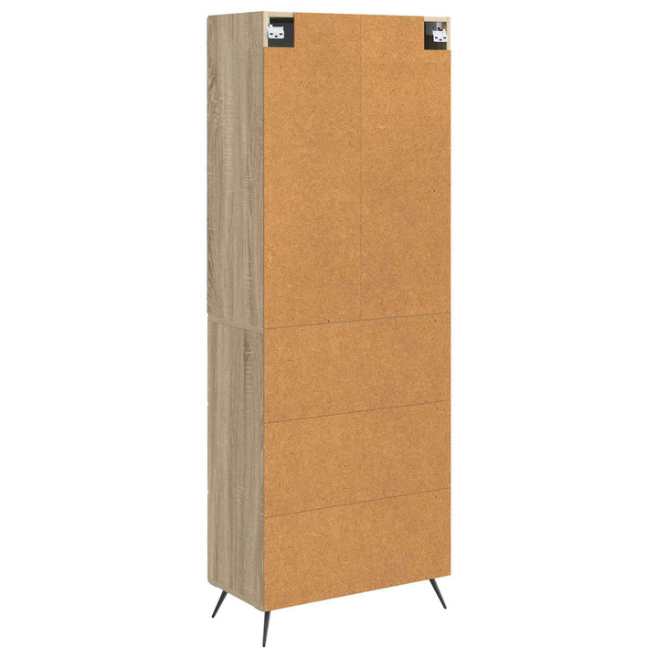 Skab Sæt 2 pcs Sonoma-eg 66 x 34,5 x 90 cm Konstrueret træ