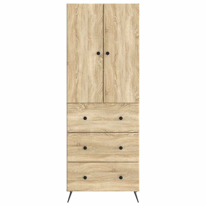 Skab Sæt 2 pcs Sonoma-eg 66 x 34,5 x 90 cm Konstrueret træ