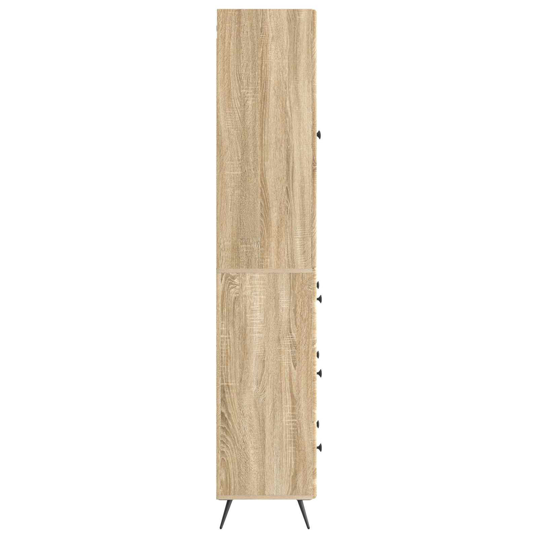 Skab Sæt 2 pcs Sonoma-eg 66 x 34,5 x 90 cm Konstrueret træ