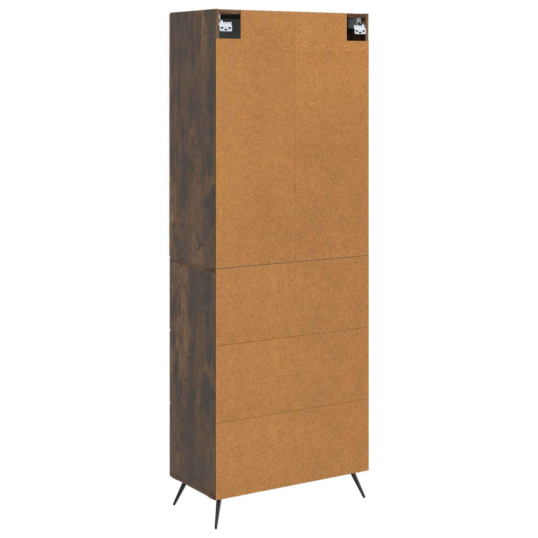 Skab Sæt 2 stk. 66 x 34,5 x 90 cm Konstrueret træ Røget eg