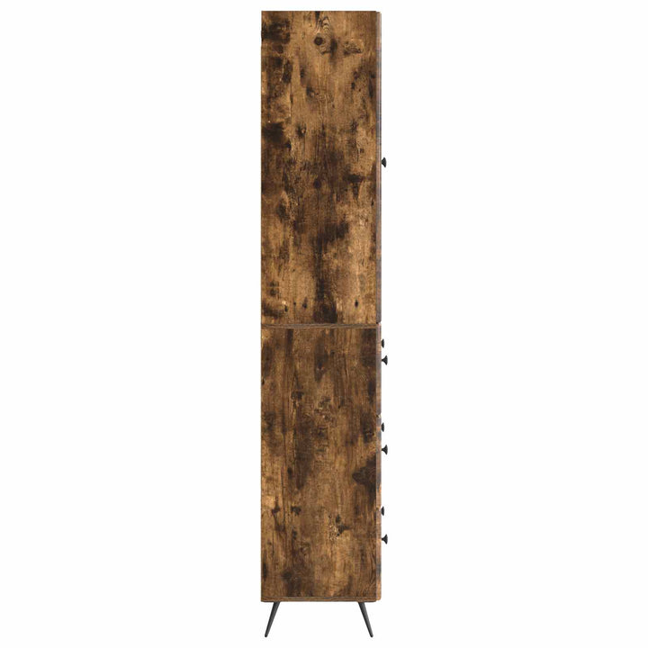Skab Sæt 2 stk. 66 x 34,5 x 90 cm Konstrueret træ Røget eg