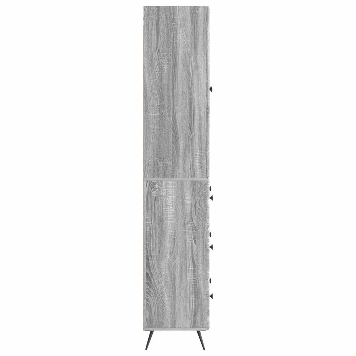 Skab Sæt 2 stk. 66 x 34,5 x 90 cm Konstrueret træ Grå Sonoma