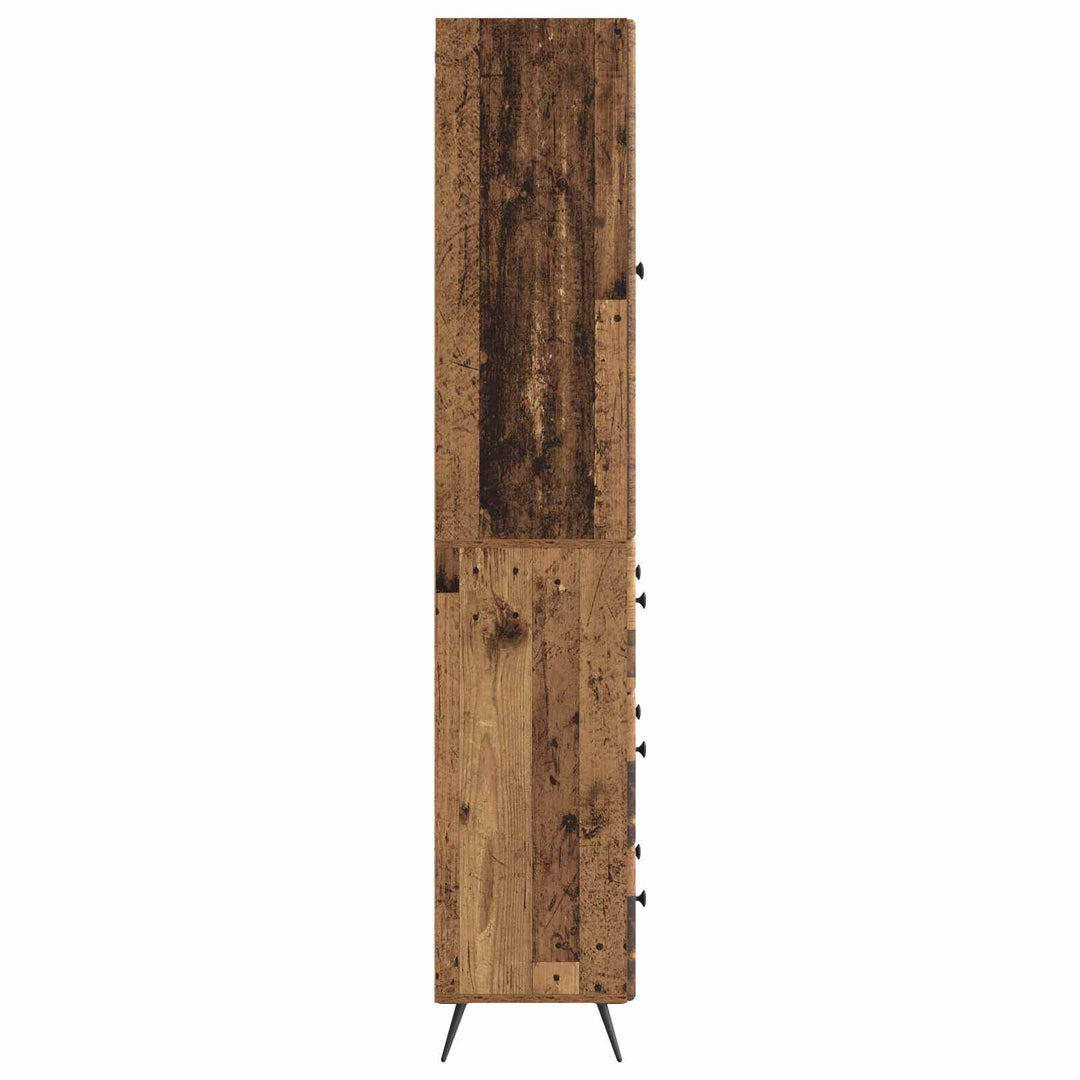 Skab Sæt 2 pcs Gammelt træ 66 x 34,5 x 90 cm Konstrueret træ