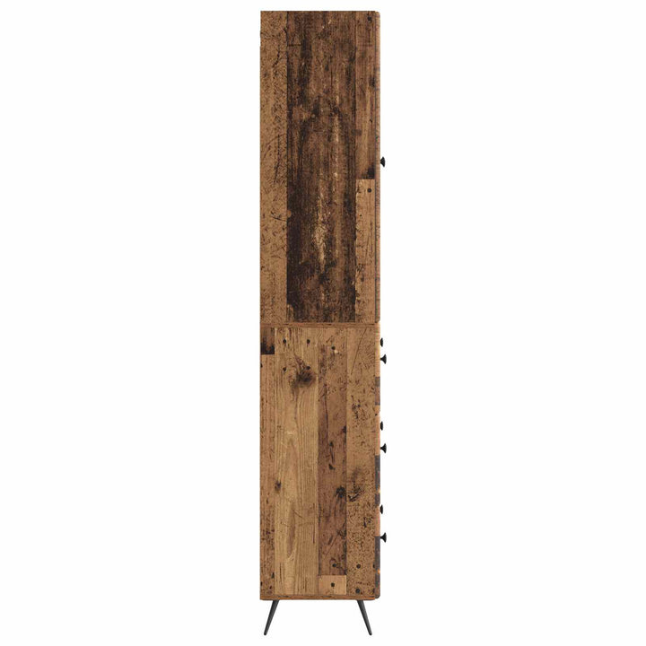Skab Sæt 2 pcs Gammelt træ 66 x 34,5 x 90 cm Konstrueret træ