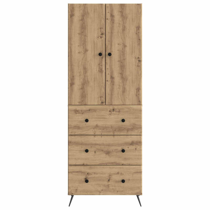 Skab Sæt 2 stk. 66 x 34,5 x 90 cm Konstrueret træ Artisan-eg