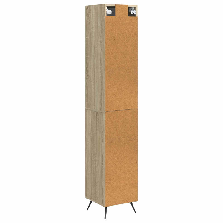 Skab Sæt 2 pcs Sonoma-eg 34,5 x 34,5 x 90 cm Konstrueret træ