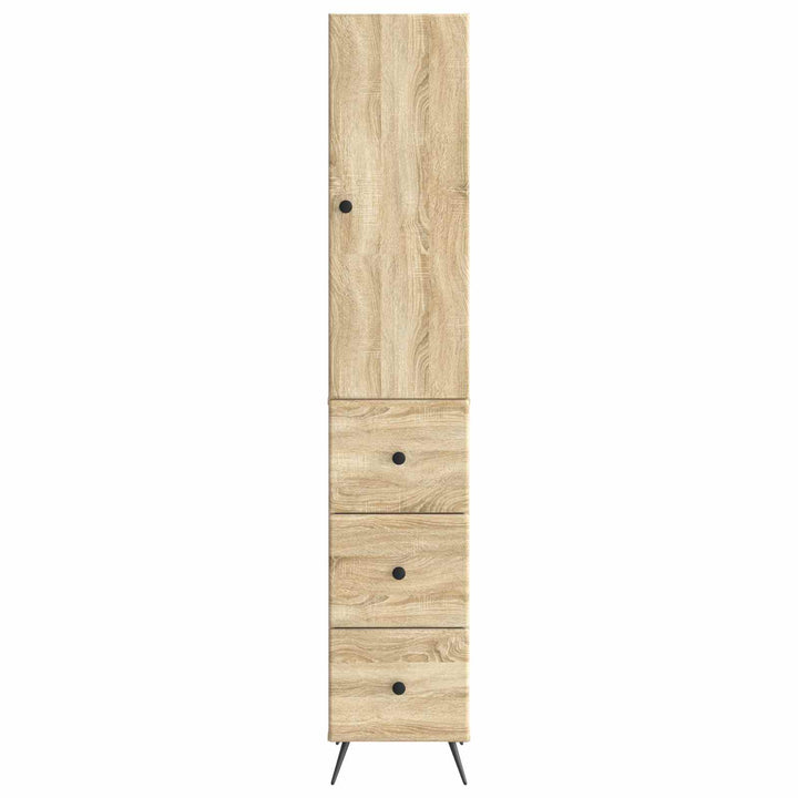 Skab Sæt 2 pcs Sonoma-eg 34,5 x 34,5 x 90 cm Konstrueret træ