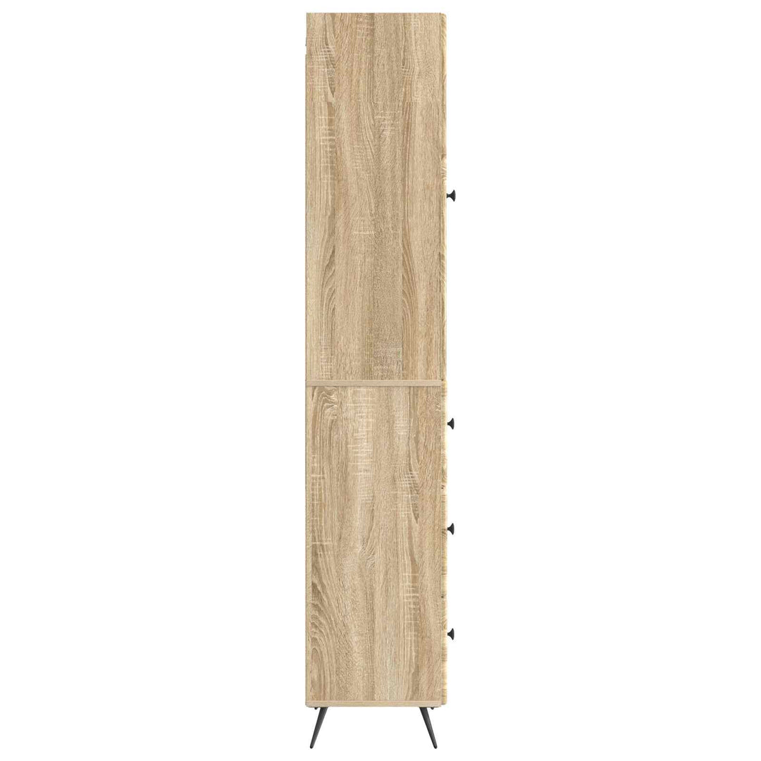 Skab Sæt 2 pcs Sonoma-eg 34,5 x 34,5 x 90 cm Konstrueret træ