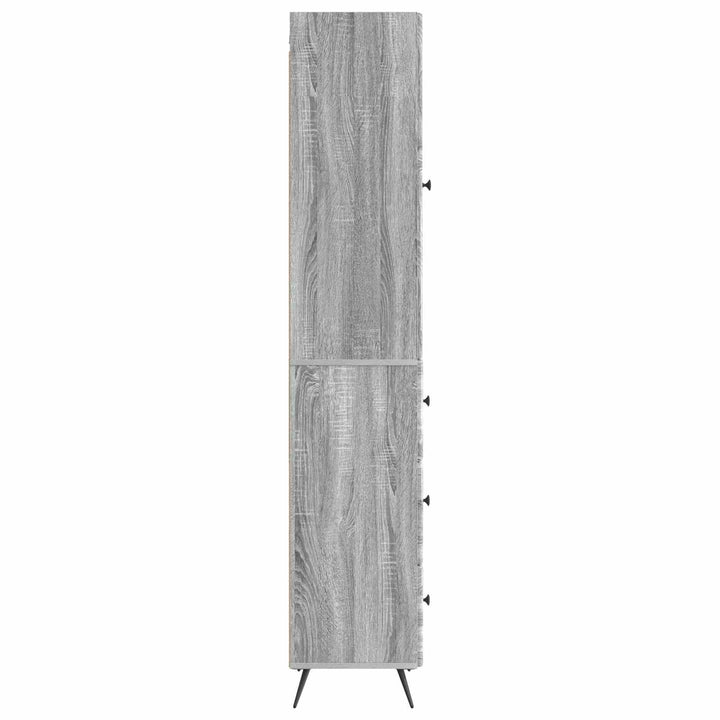Skab Sæt 2 stk. 34,5 x 34,5 x 90 cm Konstrueret træ Grå Sonoma