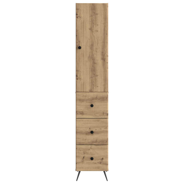 Skab Sæt 2 stk. 34,5 x 34,5 x 90 cm Konstrueret træ Artisan-eg