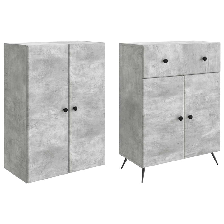2 pcs Betongrå
