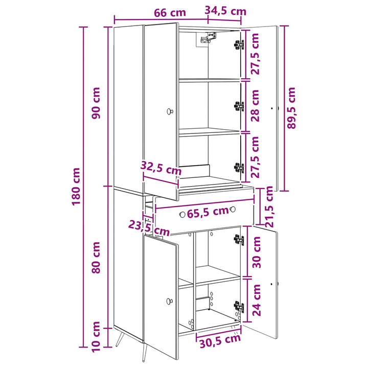 2 pcs Betongrå