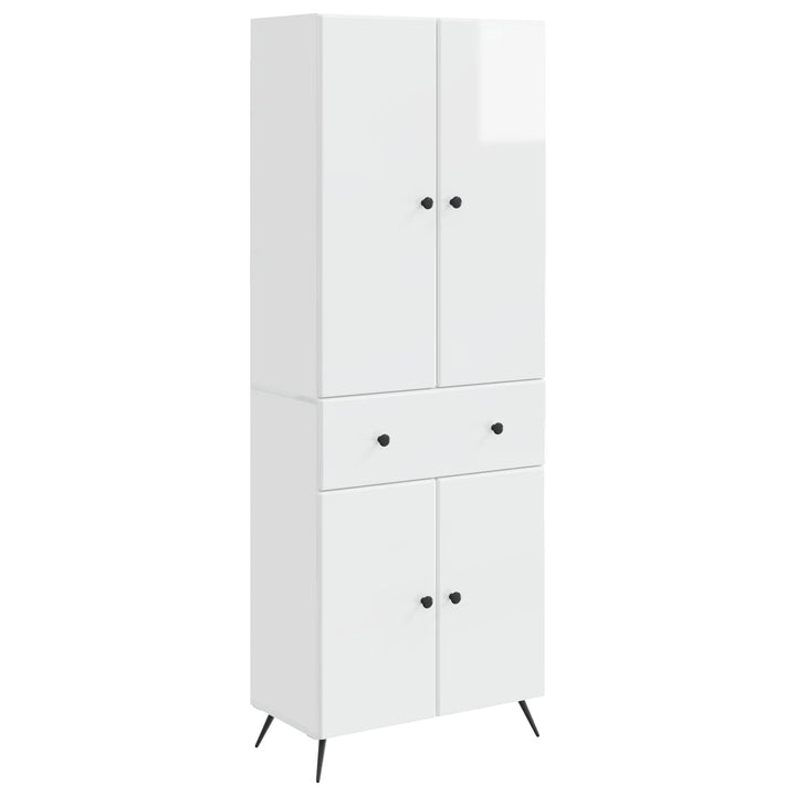 2 pcs Hvid højglans