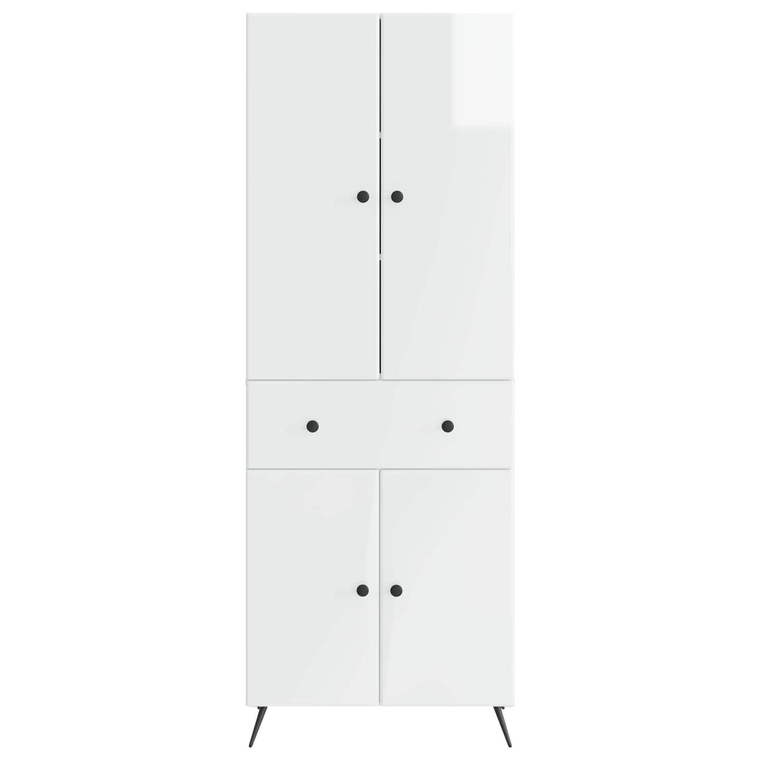 2 pcs Hvid højglans