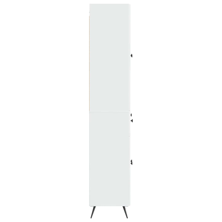 2 pcs Hvid højglans