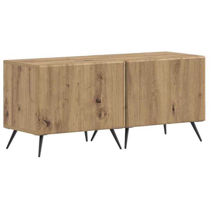 5-delt LED TV-skab Artisan-eg Konstrueret træ