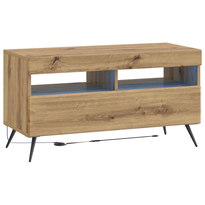 5-delt LED TV-skab Artisan-eg Konstrueret træ