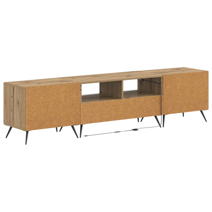 5-delt LED TV-skab Artisan-eg Konstrueret træ
