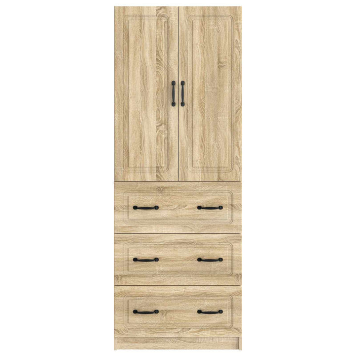 Skab Sæt 2 pcs Sonoma-eg 66 x 34,5 x 87 cm Konstrueret træ