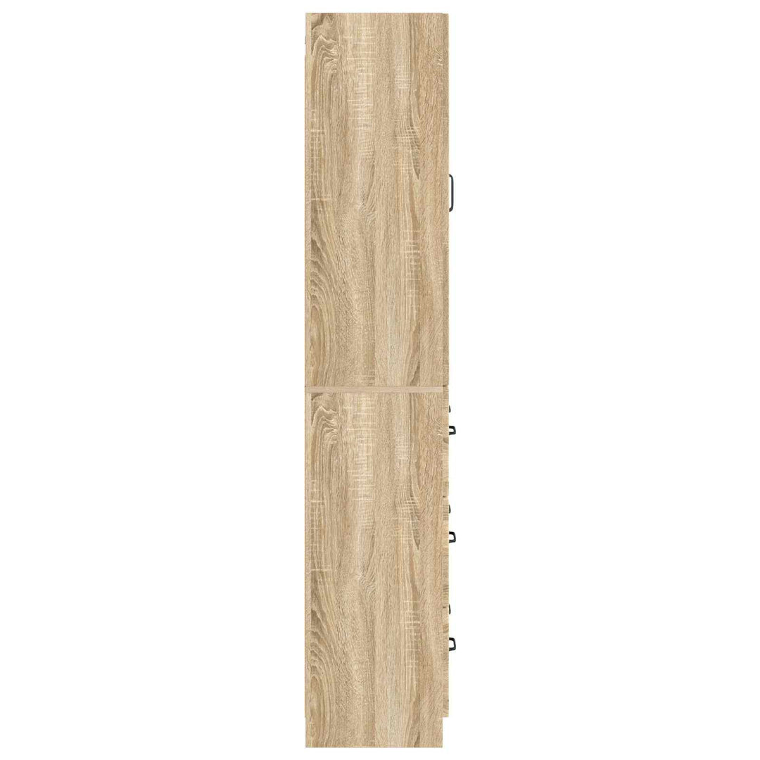 Skab Sæt 2 pcs Sonoma-eg 66 x 34,5 x 87 cm Konstrueret træ