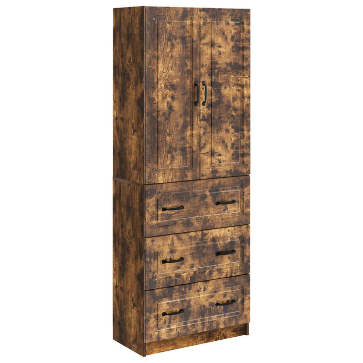 Skab Sæt 2 stk. 66 x 34,5 x 87 cm Konstrueret træ Røget eg