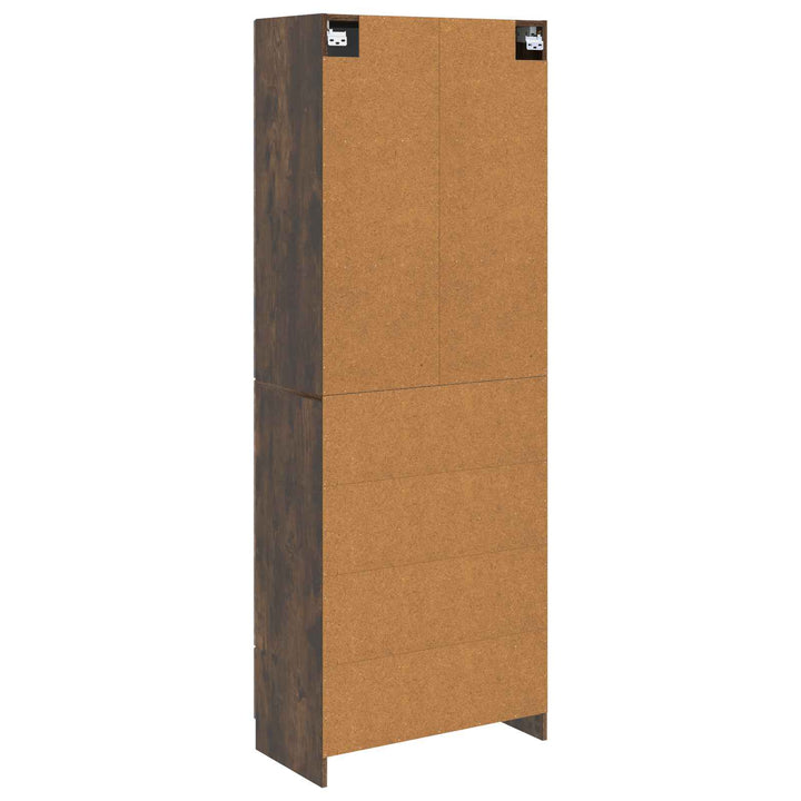 Skab Sæt 2 stk. 66 x 34,5 x 87 cm Konstrueret træ Røget eg