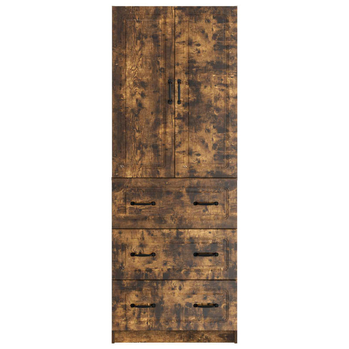 Skab Sæt 2 stk. 66 x 34,5 x 87 cm Konstrueret træ Røget eg