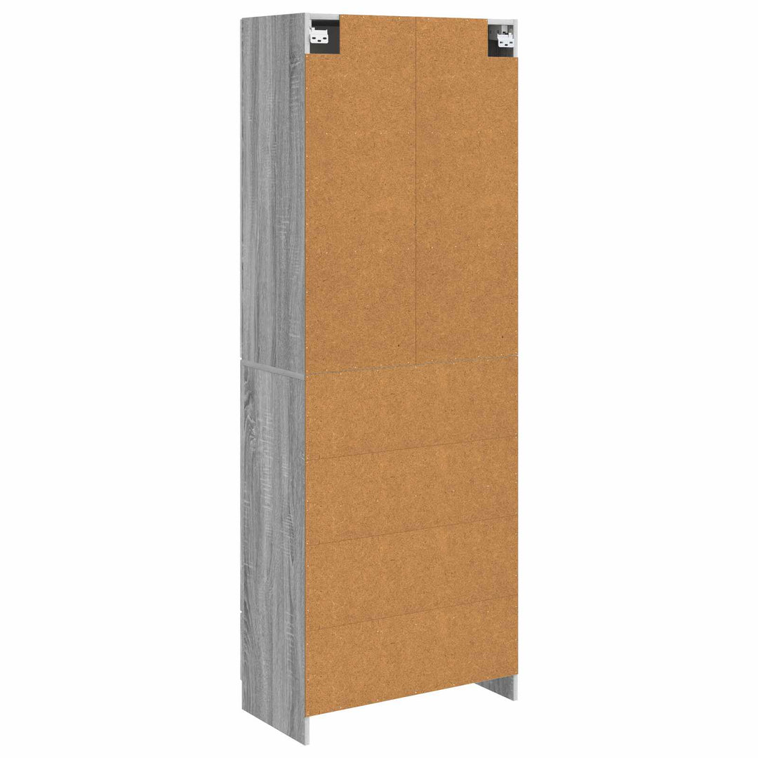 Skab Sæt 2 stk. 66 x 34,5 x 87 cm Konstrueret træ Grå Sonoma