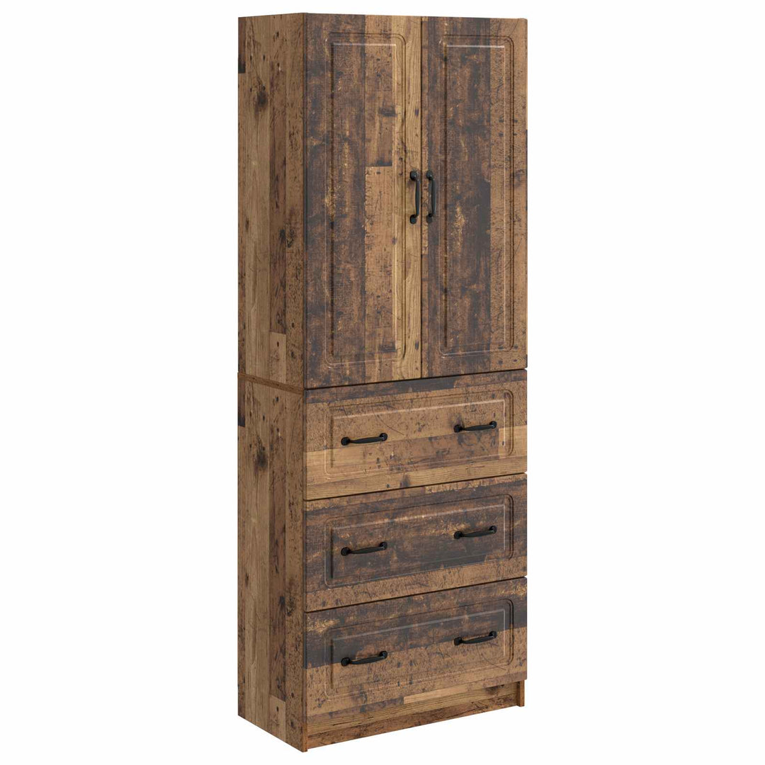 Skab Sæt 2 pcs Gammelt træ 66 x 34,5 x 87 cm Konstrueret træ