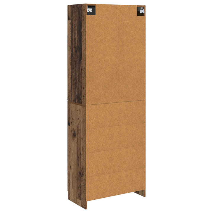 Skab Sæt 2 pcs Gammelt træ 66 x 34,5 x 87 cm Konstrueret træ