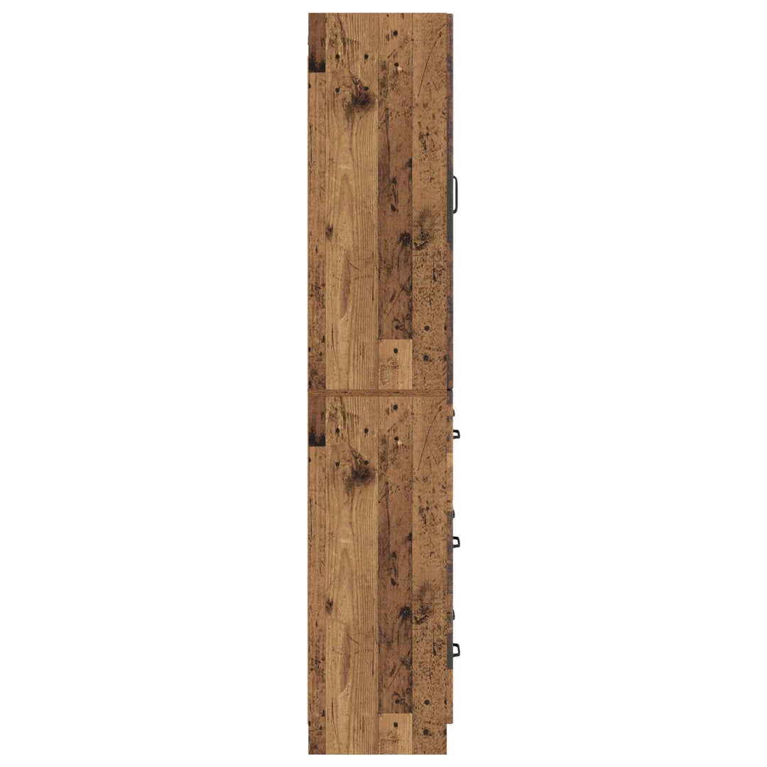 Skab Sæt 2 pcs Gammelt træ 66 x 34,5 x 87 cm Konstrueret træ