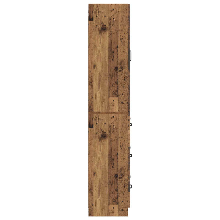 Skab Sæt 2 pcs Gammelt træ 66 x 34,5 x 87 cm Konstrueret træ