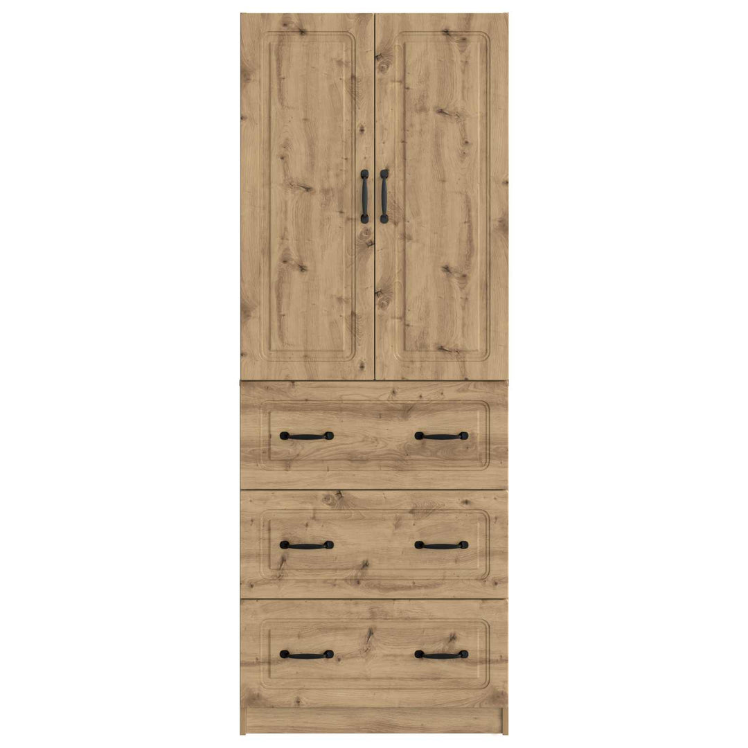 Skab Sæt 2 stk. 66 x 34,5 x 87 cm Konstrueret træ Artisan-eg