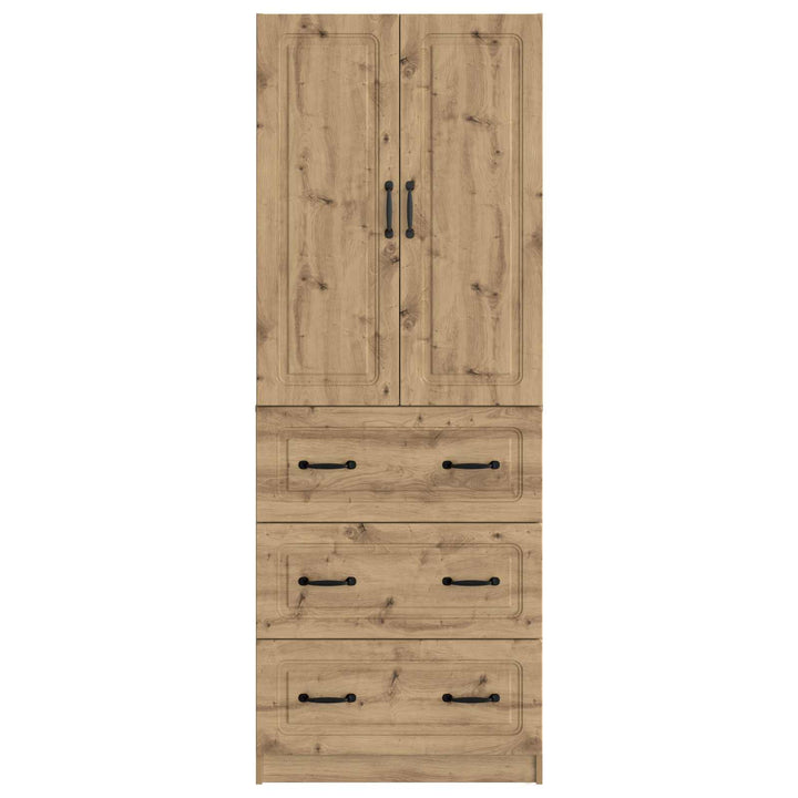 Skab Sæt 2 stk. 66 x 34,5 x 87 cm Konstrueret træ Artisan-eg