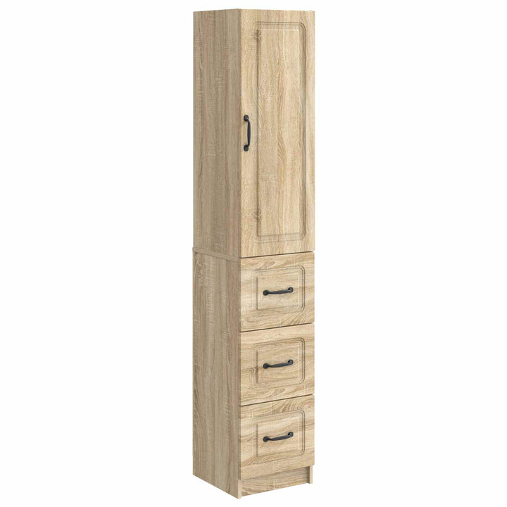 Skab Sæt 2 pcs Sonoma-eg 33 x 34,5 x 87 cm Konstrueret træ