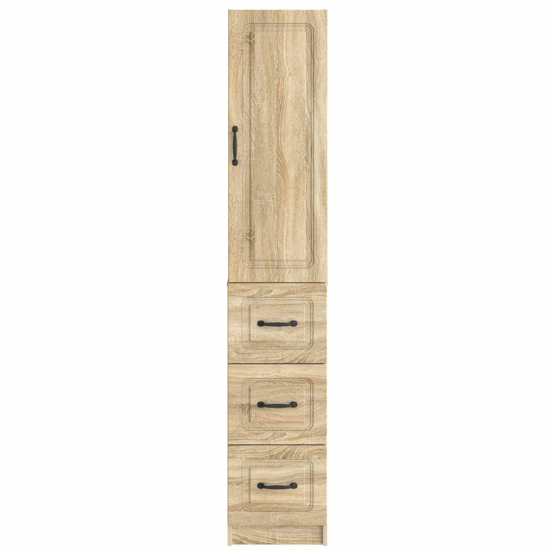 Skab Sæt 2 pcs Sonoma-eg 33 x 34,5 x 87 cm Konstrueret træ