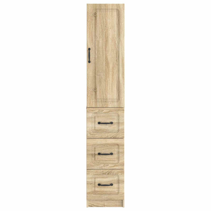 Skab Sæt 2 pcs Sonoma-eg 33 x 34,5 x 87 cm Konstrueret træ