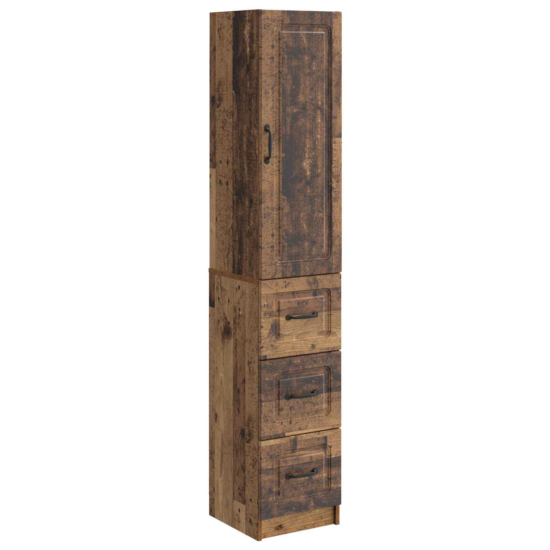 Skab Sæt 2 pcs Gammelt træ 33 x 34,5 x 87 cm Konstrueret træ
