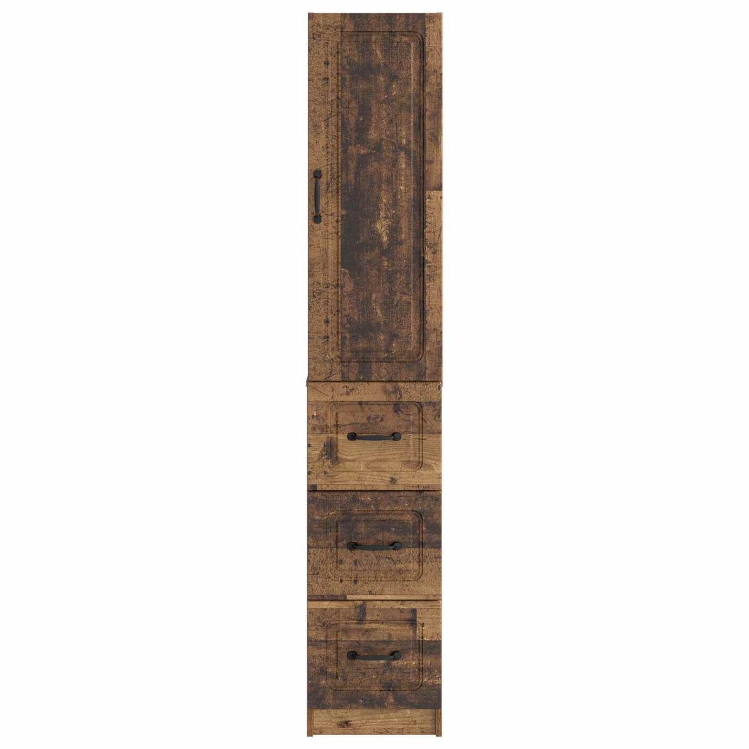 Skab Sæt 2 pcs Gammelt træ 33 x 34,5 x 87 cm Konstrueret træ